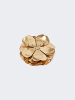 Carregar imagem no visualizador da galeria, bronze metal flower brooch

