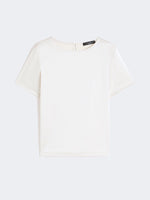 Load image into Gallery viewer, ecru Satin and jersey T-shirt
