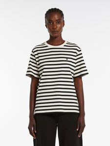black & white striped T-shirt