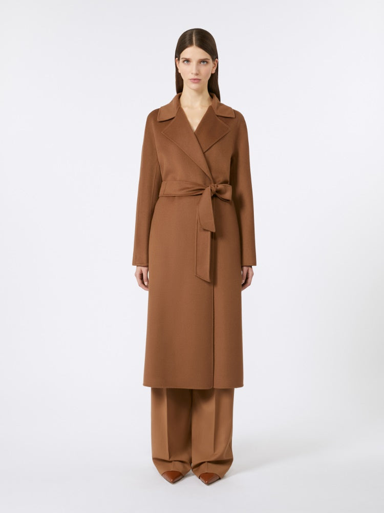 hazelnut wool, cashmere & silk coat