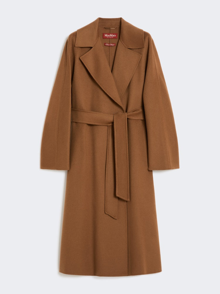 hazelnut wool, cashmere & silk coat