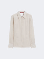 Load image into Gallery viewer, Printed crepe de chine shirt - Camel
