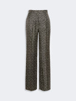 Carregar imagem no visualizador da galeria, Black white Printed silk trousers
