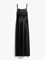 Carregar imagem no visualizador da galeria, black satin distinctive dress
