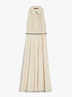 Carregar imagem no visualizador da galeria, beige cotton poplin sleeveless dress

