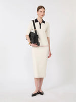 Load image into Gallery viewer, Stretch viscose jumper - White blue
