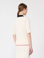 Load image into Gallery viewer, Stretch viscose jumper - White blue
