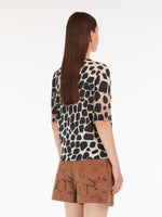 Load image into Gallery viewer, ivory animal-print organza jumper
