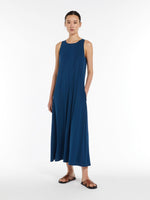 Load image into Gallery viewer, china blue A-line dress
