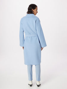 light blue pure wool coat