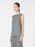 Carregar imagem no visualizador da galeria, mustard reversible printed silk top
