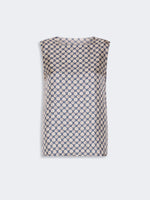 Carregar imagem no visualizador da galeria, navy Printed silk top
