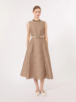Carregar imagem no visualizador da galeria, honey Jacquard midi dress
