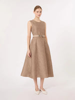 Carregar imagem no visualizador da galeria, honey Jacquard midi dress
