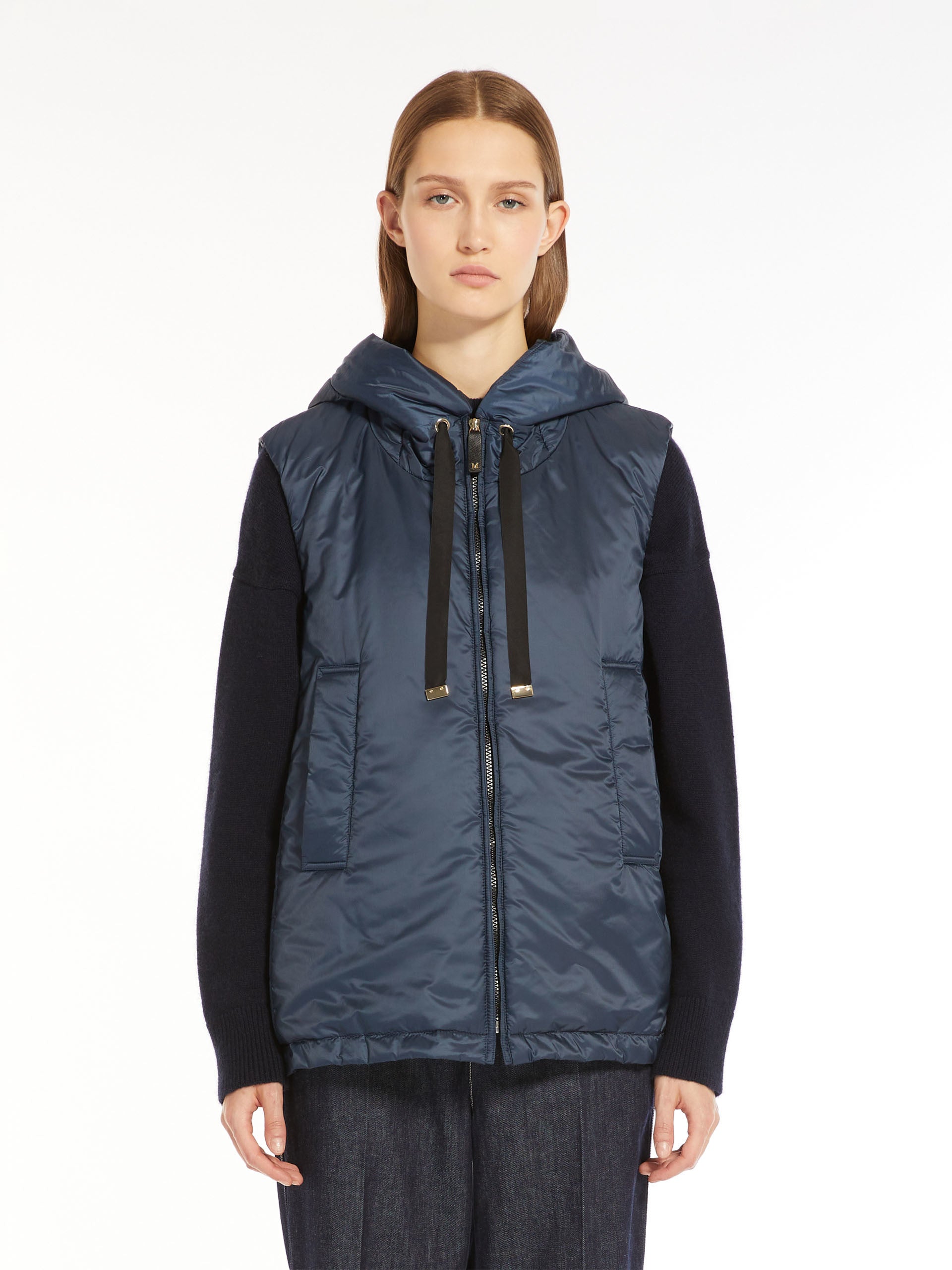 navy water-resistant canvas gilet