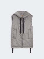 Carregar imagem no visualizador da galeria, dark grey short gilet with hood
