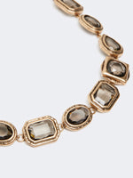Carregar imagem no visualizador da galeria, light grey Choker necklace with settings
