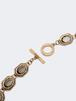 Carregar imagem no visualizador da galeria, light grey Choker necklace with settings

