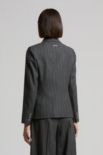 Carregar imagem no visualizador da galeria, eclipse gray Double breasted blazer
