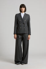 Carregar imagem no visualizador da galeria, eclipse gray Double breasted blazer
