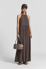 Load image into Gallery viewer, brown bark long dress
