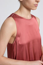 Load image into Gallery viewer, photinia red Long sleeveless dress
