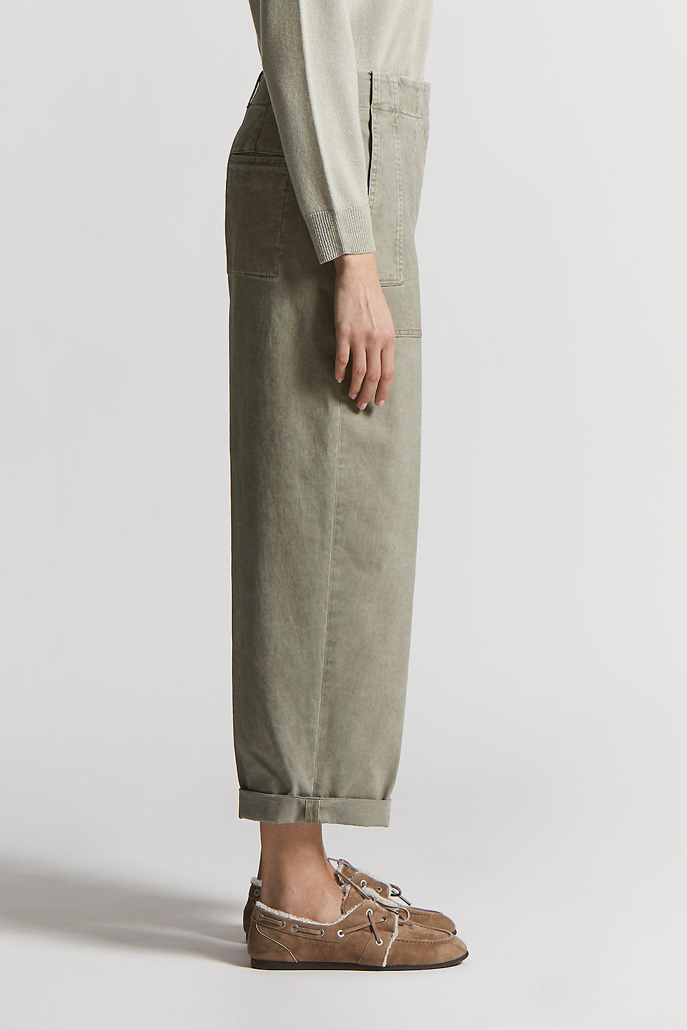 Frosted Landscape Green denim pant