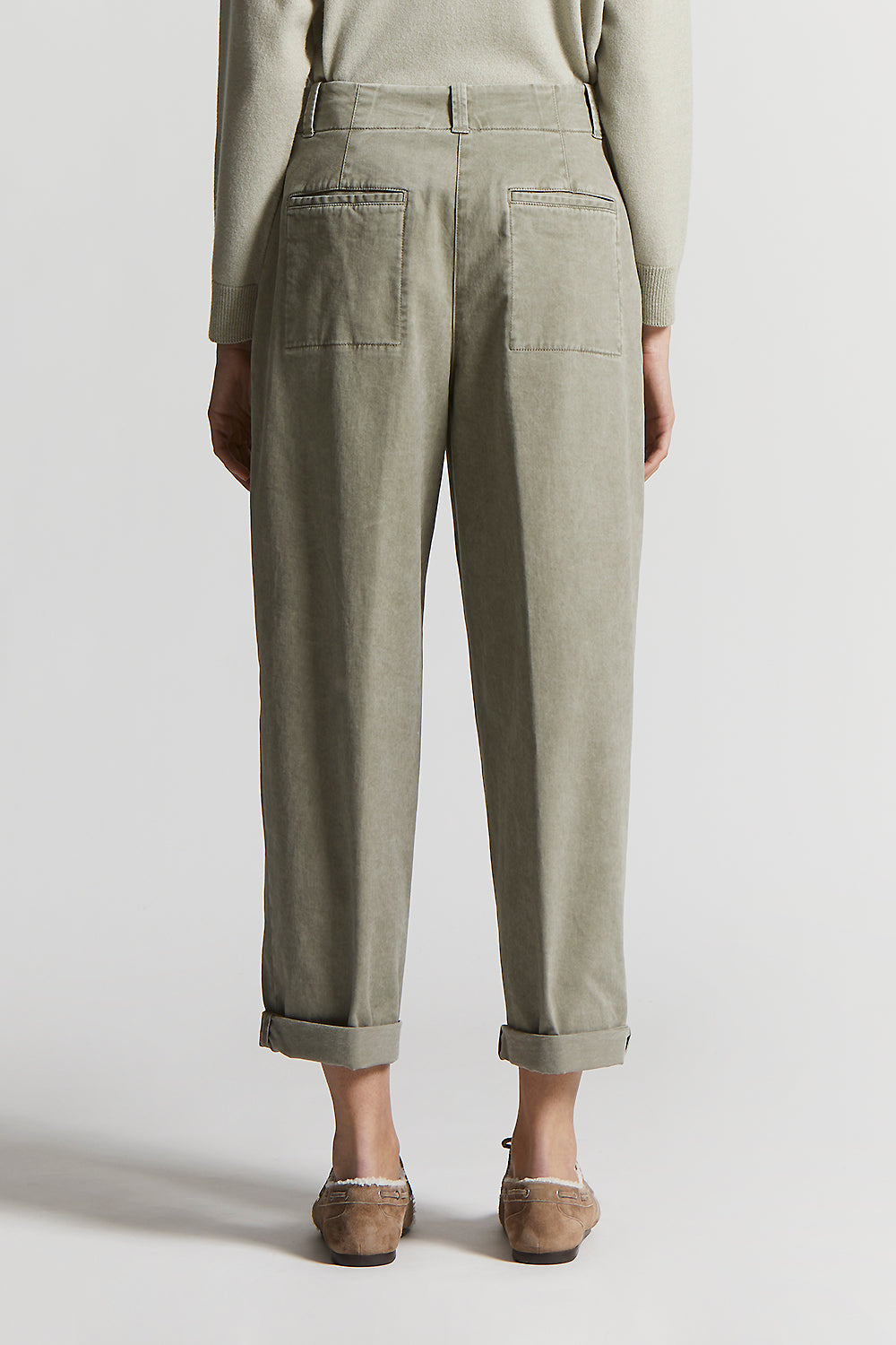 Frosted Landscape Green denim pant