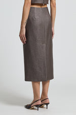 Load image into Gallery viewer, brown bark woman skirt
