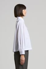 Carregar imagem no visualizador da galeria, flash white Shirt with leaf collar

