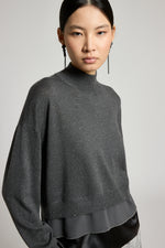 Load image into Gallery viewer, eclipse Gray Knitted sweater
