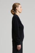 Load image into Gallery viewer, universe blue Sweater in fleece wool
