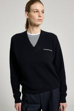 Load image into Gallery viewer, universe blue Sweater in fleece wool
