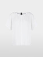 Carregar imagem no visualizador da galeria, white Loose-fitting flowing material blouse
