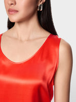 Load image into Gallery viewer, bright tomato Silk Top
