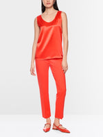 Load image into Gallery viewer, bright tomato Silk Top
