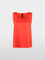 Load image into Gallery viewer, bright tomato Silk Top
