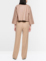 Carregar imagem no visualizador da galeria, warm taupe lamb nappa jacket
