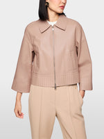 Carregar imagem no visualizador da galeria, warm taupe lamb nappa jacket
