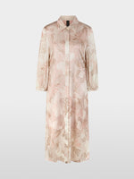 Carregar imagem no visualizador da galeria, peach bege blouse dress with floral print
