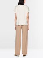 Carregar imagem no visualizador da galeria, white short-sleeved T-shirt with hotfix stones
