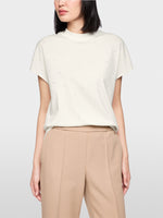 Carregar imagem no visualizador da galeria, white short-sleeved T-shirt with hotfix stones
