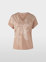 Carregar imagem no visualizador da galeria, warm taupe floral T-Shirt
