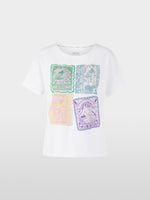 Carregar imagem no visualizador da galeria, white Embellished cotton shirt
