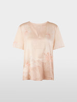 Carregar imagem no visualizador da galeria, warm taupe pure silk blouse shirt
