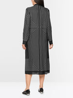 Load image into Gallery viewer, black &amp; white midi dress
