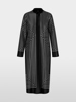 Load image into Gallery viewer, black &amp; white midi dress
