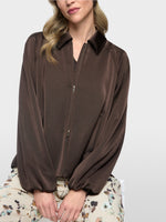 Load image into Gallery viewer, seal brown Flared jacket
