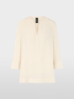 Carregar imagem no visualizador da galeria, bright ecru tunic-style blouse
