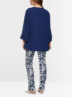 Load image into Gallery viewer, midnight sail tunic-style blouse
